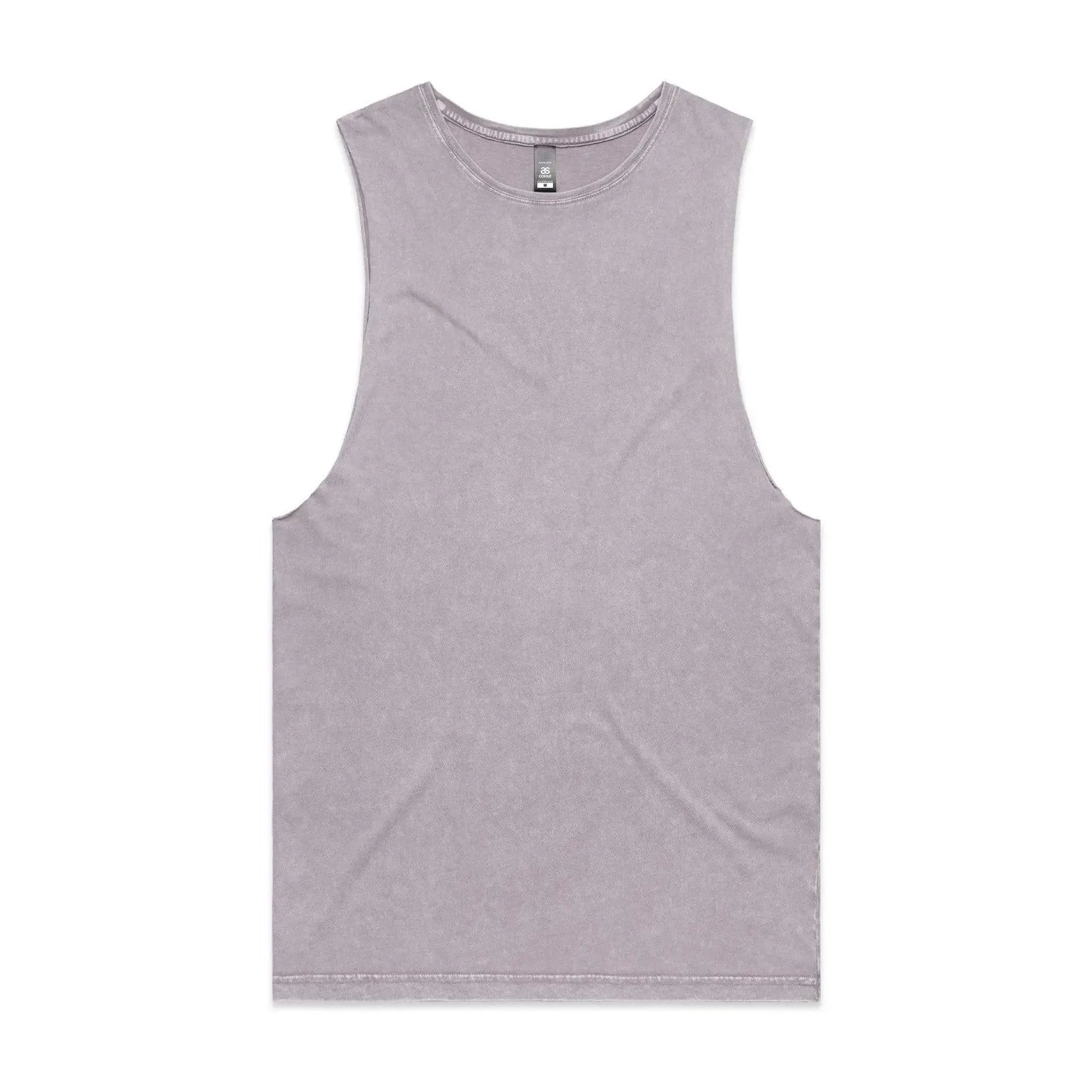 As Colour Men's stone wash barnard tank 5039 Casual Wear As Colour ORCHID STONE XSM
